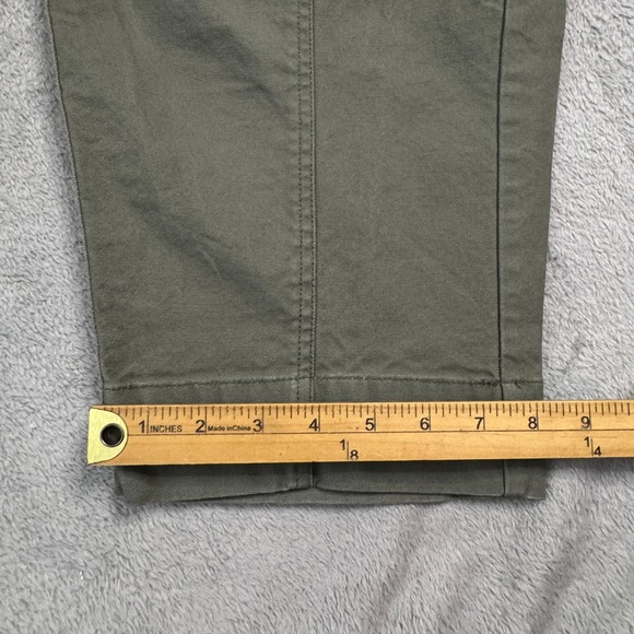 Old Navy High Rise Barrel Leg Pants Olive Green Womens Size 12 W34in. x L25in. - Picture 8 of 10